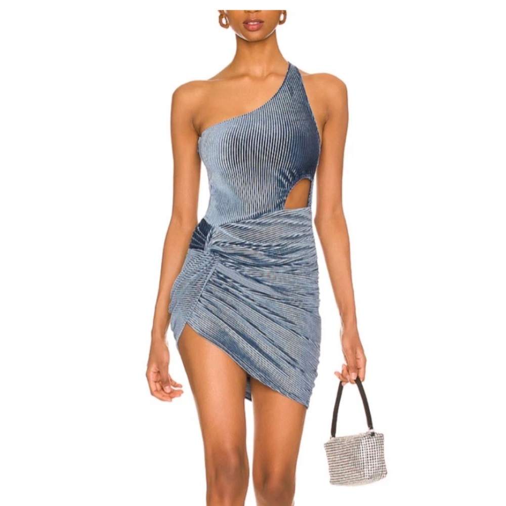 H:OURS Hermione Dress in Tonal Blue (SOLD OUT ON REVOLVE)
